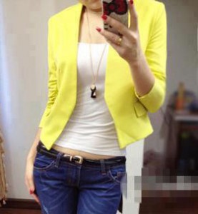 Áo vest H&M màu vàng