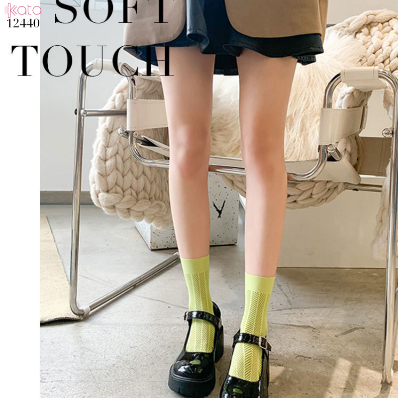 Tất nữ mùa hè lưới mỏng,tất ống giữa nhiều màu sắc 12440