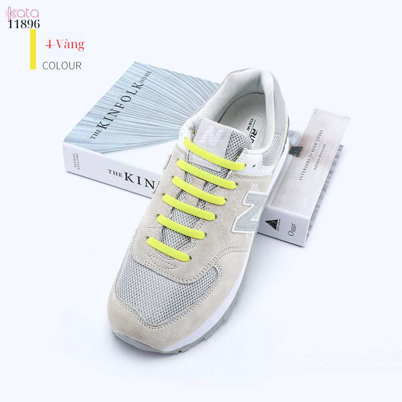 Dây giày lười nhựa silicone không cần buộc dây (Gói 14 dây) 11896