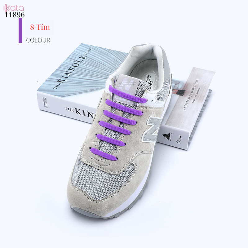 Dây giày lười nhựa silicone không cần buộc dây (Gói 14 dây) 11896