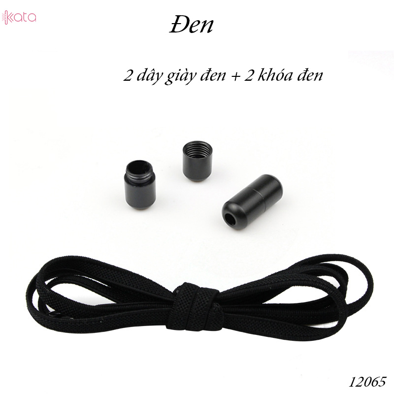 Dây giày lười đàn hồi khóa kim loại tiện lợi phù hợp Nam Nữ  trẻ em 12065