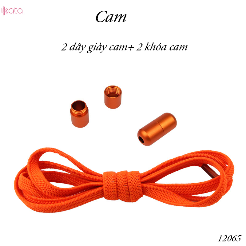 Dây giày lười đàn hồi khóa kim loại tiện lợi phù hợp Nam Nữ  trẻ em 12065