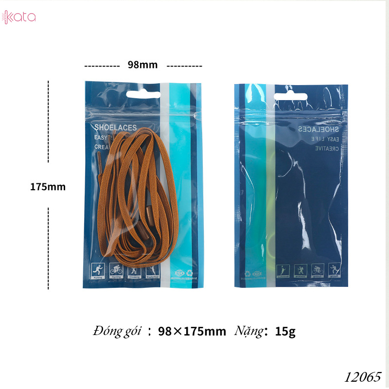 Dây giày lười đàn hồi khóa kim loại tiện lợi phù hợp Nam Nữ  trẻ em 12065