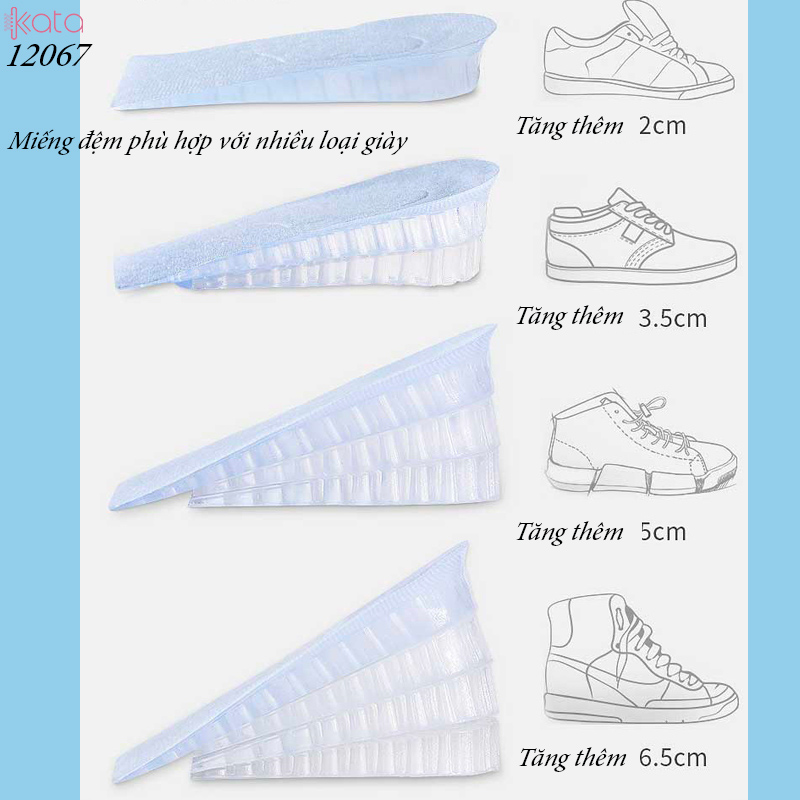 Miếng đệm tăng chiều cao silicone có thể tháo rời 12067