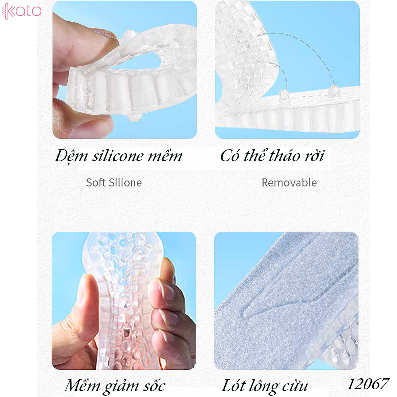 Miếng đệm tăng chiều cao silicone có thể tháo rời 12067