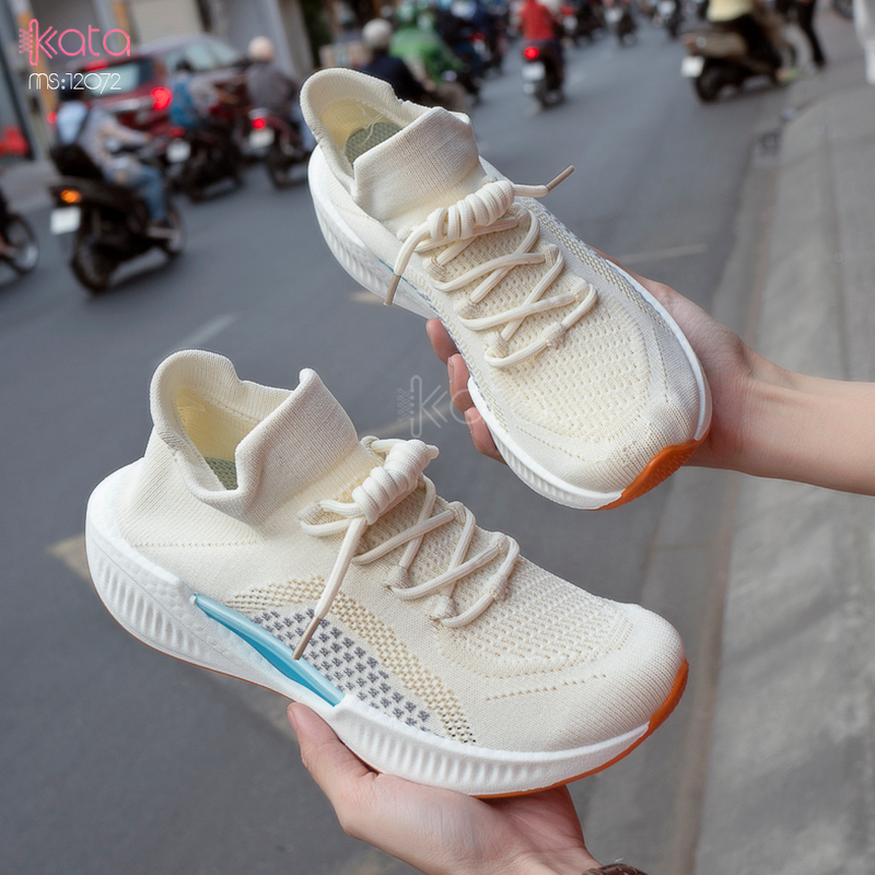 Giày nữ vải dệt thoáng khí mùa hè giày thể thao sinh viên thể dục dạo phố 12071