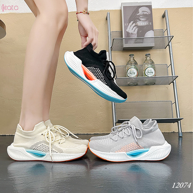 Giày nữ vải dệt thoáng khí mùa hè giày thể thao sinh viên thể dục dạo phố 12071