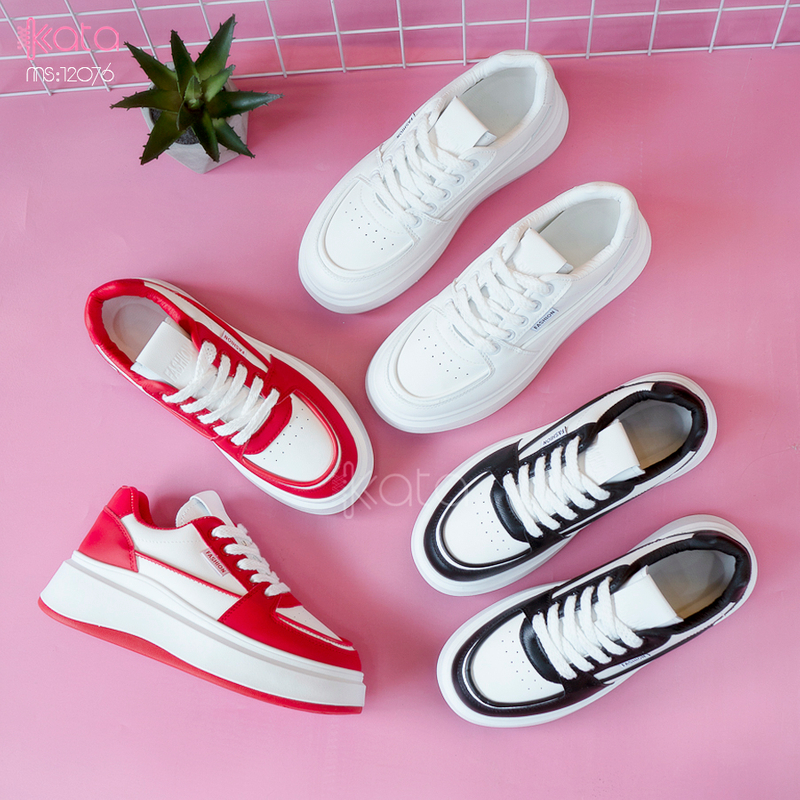 Giày tăng chiều cao,giày dạo phố phong cách Hàn Quốc nữ 12076