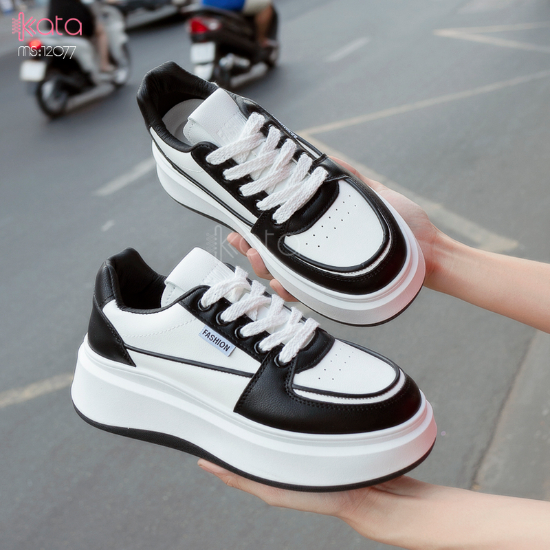 Giày tăng chiều cao,giày dạo phố phong cách Hàn Quốc nữ 12076