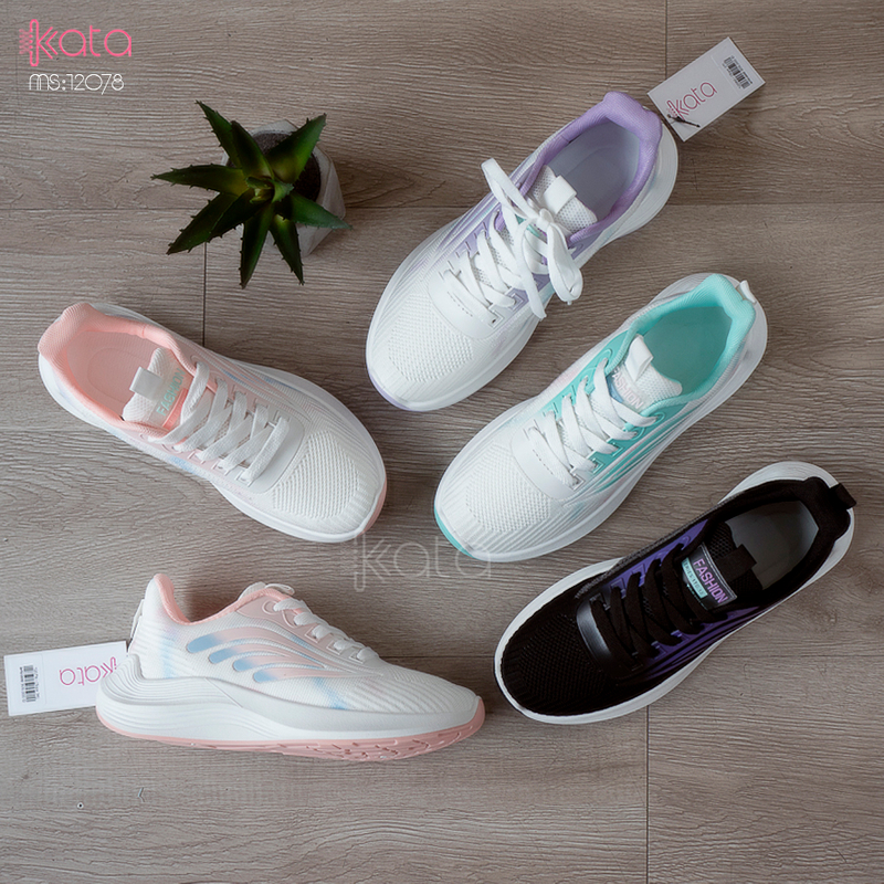 Giày nữ vải dệt thoáng khí mùa hè giày thể thao sinh viên thể dục dạo phố 12080