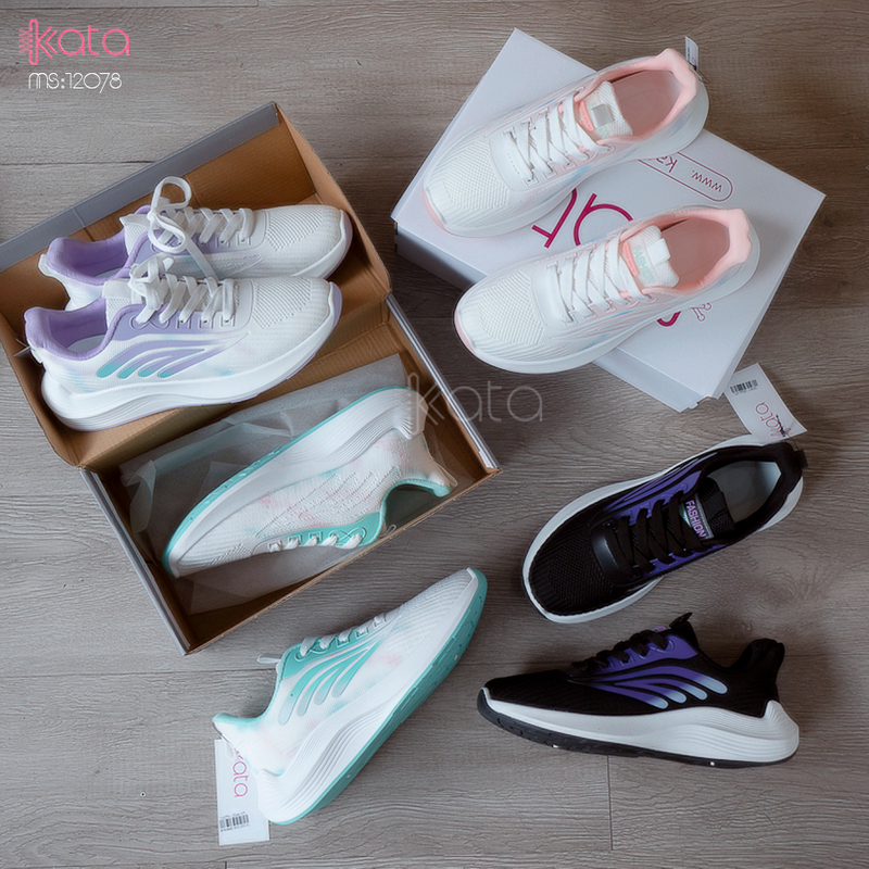 Giày nữ vải dệt thoáng khí mùa hè giày thể thao sinh viên thể dục dạo phố 12080