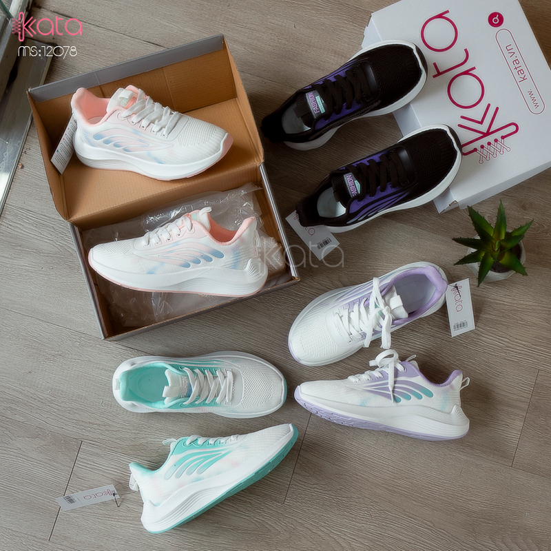 Giày nữ vải dệt thoáng khí mùa hè giày thể thao sinh viên thể dục dạo phố 12080