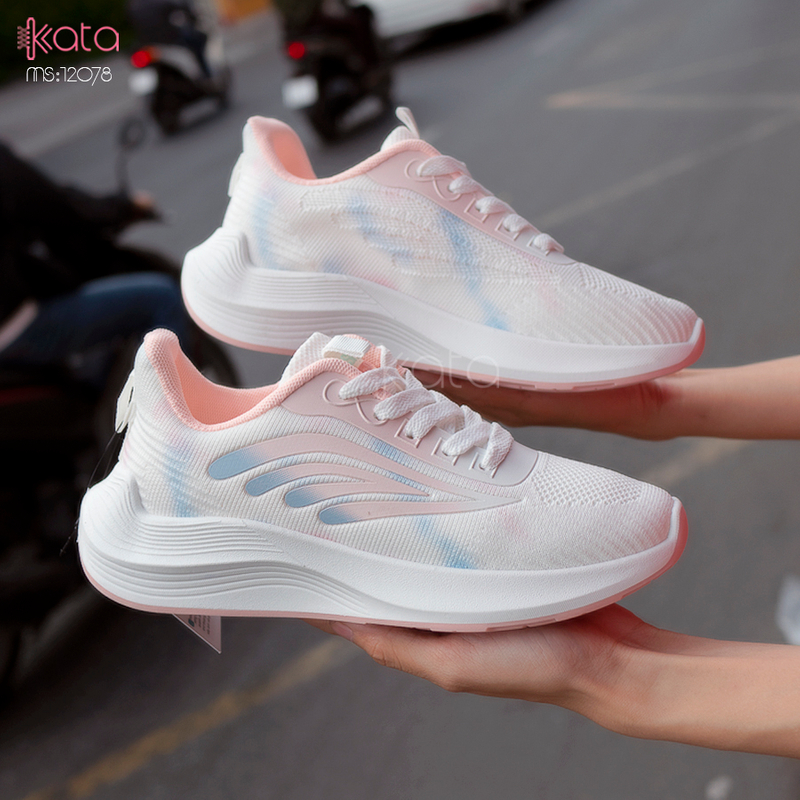 Giày nữ vải dệt thoáng khí mùa hè giày thể thao sinh viên thể dục dạo phố 12080