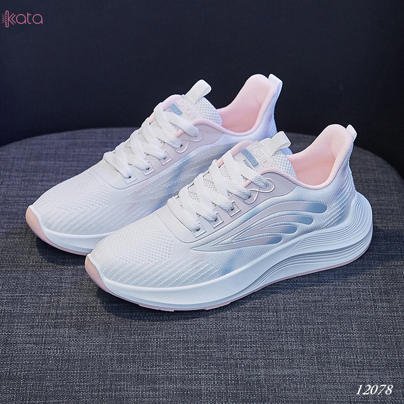 Giày nữ vải dệt thoáng khí mùa hè giày thể thao sinh viên thể dục dạo phố 12080