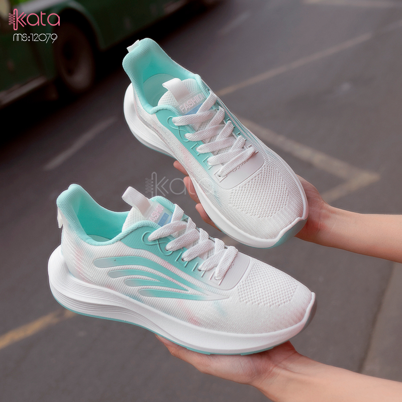 Giày nữ vải dệt thoáng khí mùa hè giày thể thao sinh viên thể dục dạo phố 12080