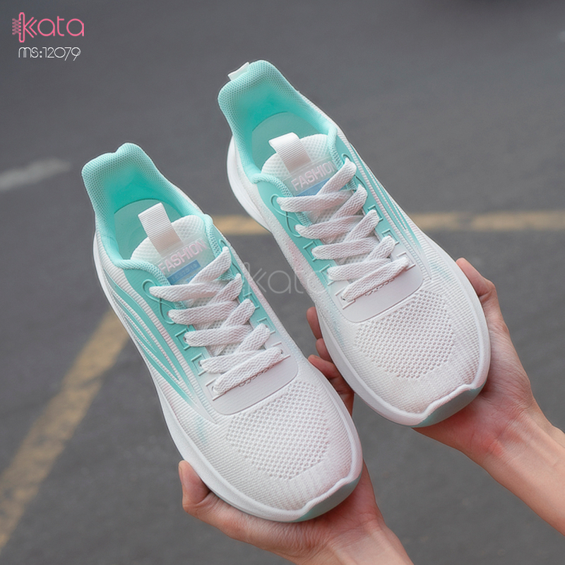 Giày nữ vải dệt thoáng khí mùa hè giày thể thao sinh viên thể dục dạo phố 12080