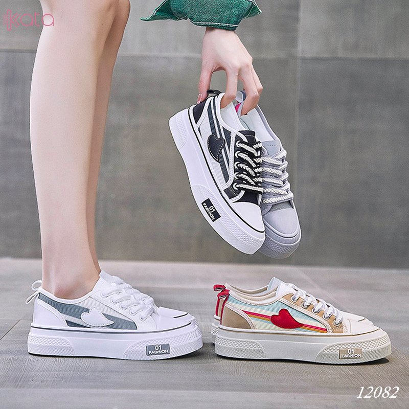 Giày vải nữ thoáng khí mùa hè giày thể thao sinh viên thể dục dạo phố 12084