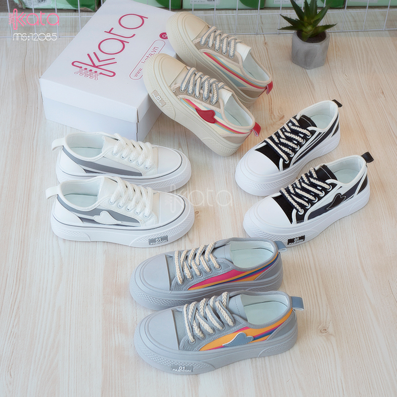 Giày vải nữ thoáng khí mùa hè giày thể thao sinh viên thể dục dạo phố 12084