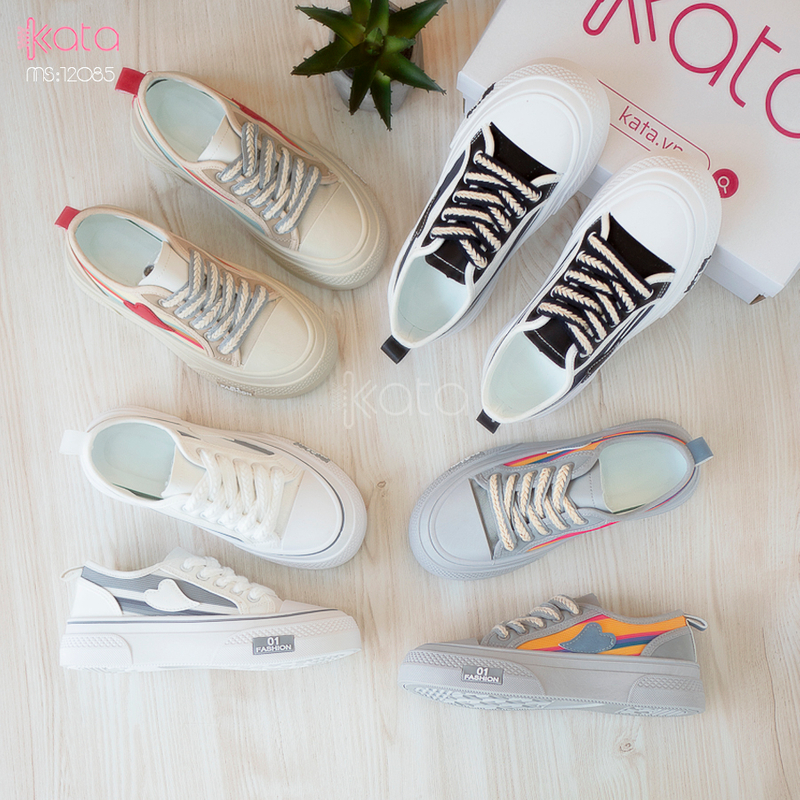 Giày vải nữ thoáng khí mùa hè giày thể thao sinh viên thể dục dạo phố 12084