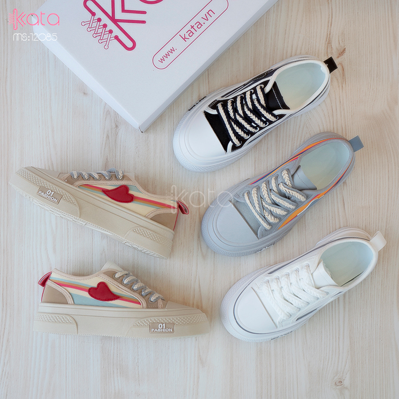 Giày vải nữ thoáng khí mùa hè giày thể thao sinh viên thể dục dạo phố 12084