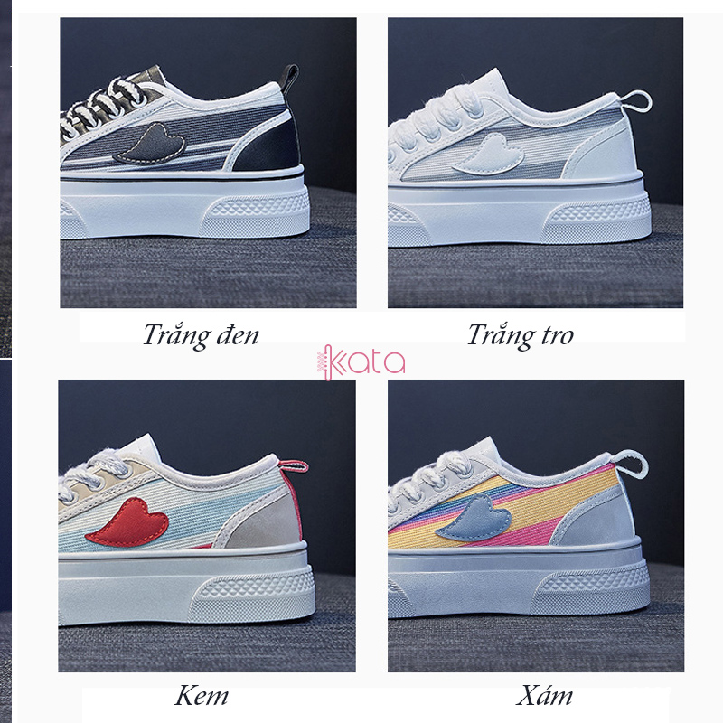 Giày vải nữ thoáng khí mùa hè giày thể thao sinh viên thể dục dạo phố 12084