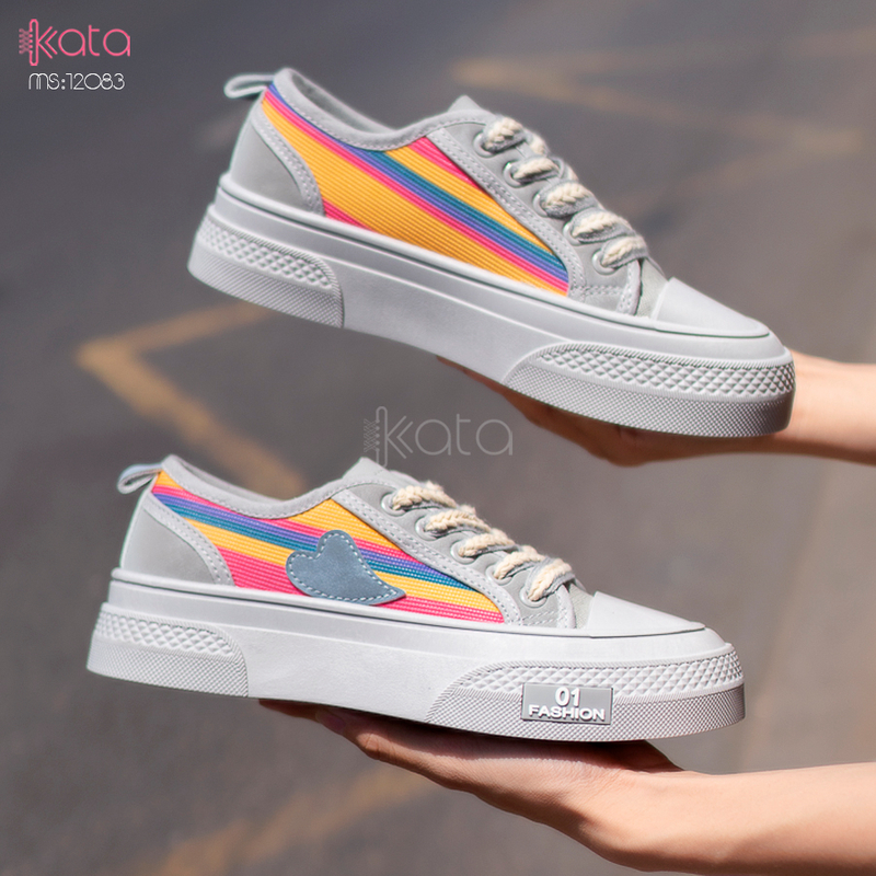 Giày vải nữ thoáng khí mùa hè giày thể thao sinh viên thể dục dạo phố 12084