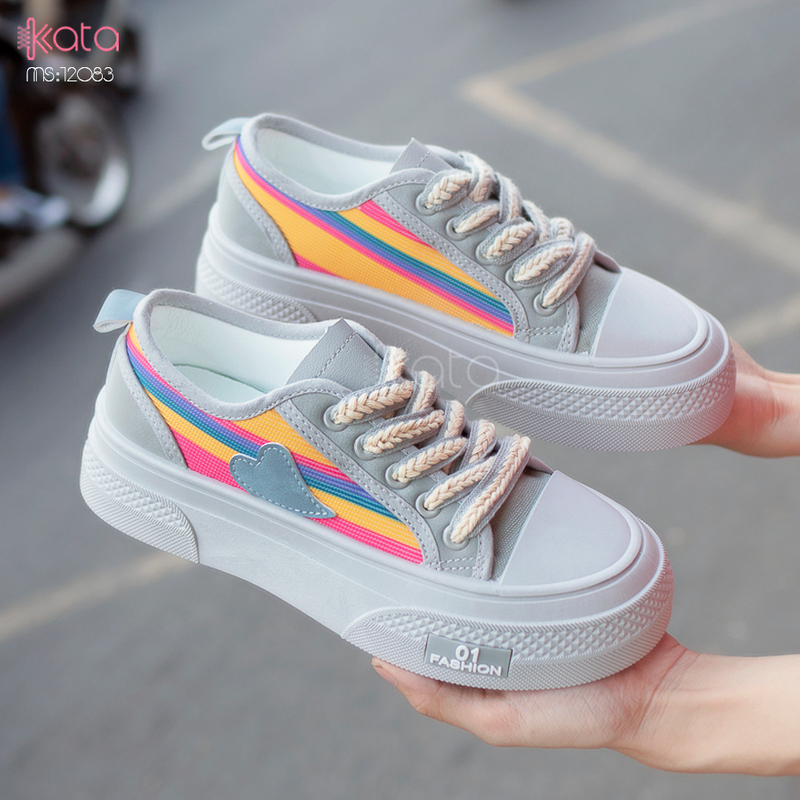 Giày vải nữ thoáng khí mùa hè giày thể thao sinh viên thể dục dạo phố 12084