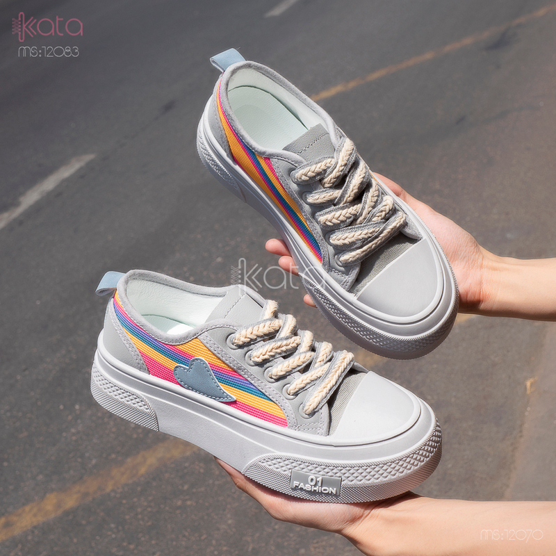 Giày vải nữ thoáng khí mùa hè giày thể thao sinh viên thể dục dạo phố 12084