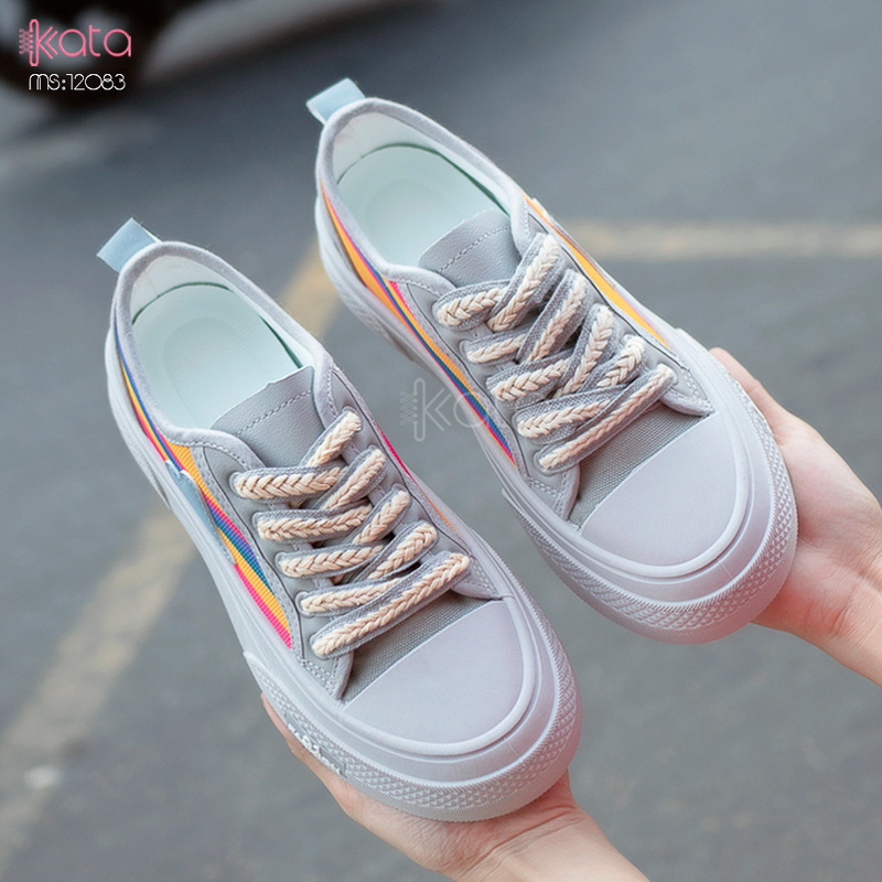 Giày vải nữ thoáng khí mùa hè giày thể thao sinh viên thể dục dạo phố 12084