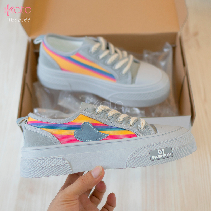 Giày vải nữ thoáng khí mùa hè giày thể thao sinh viên thể dục dạo phố 12084