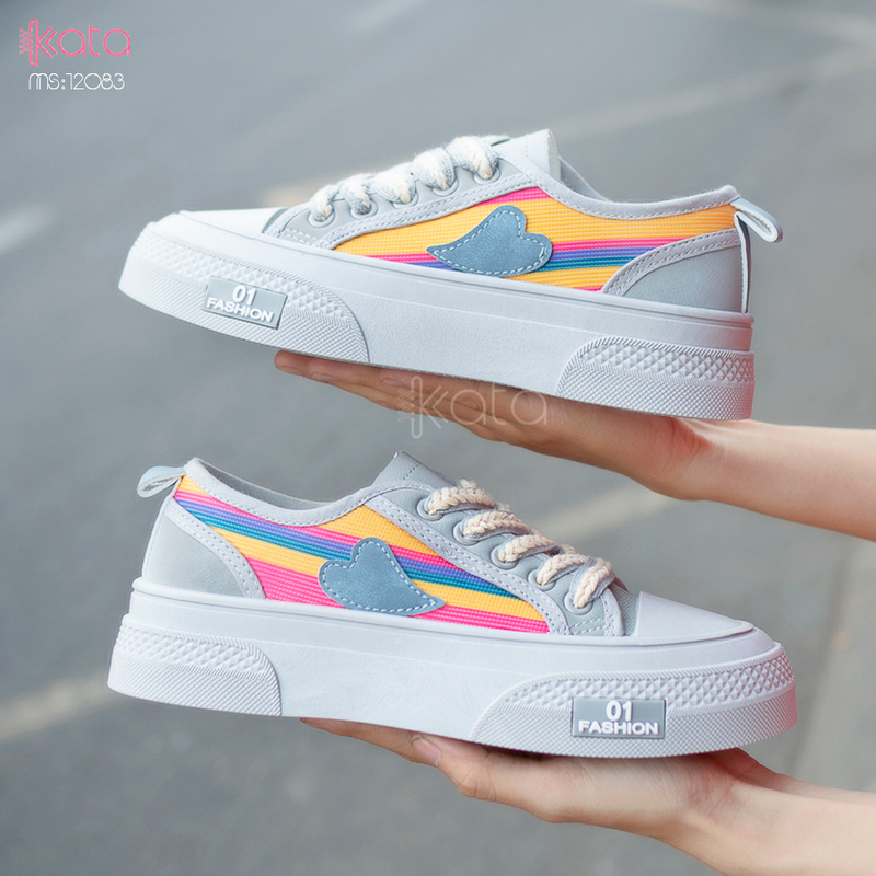 Giày vải nữ thoáng khí mùa hè giày thể thao sinh viên thể dục dạo phố 12084