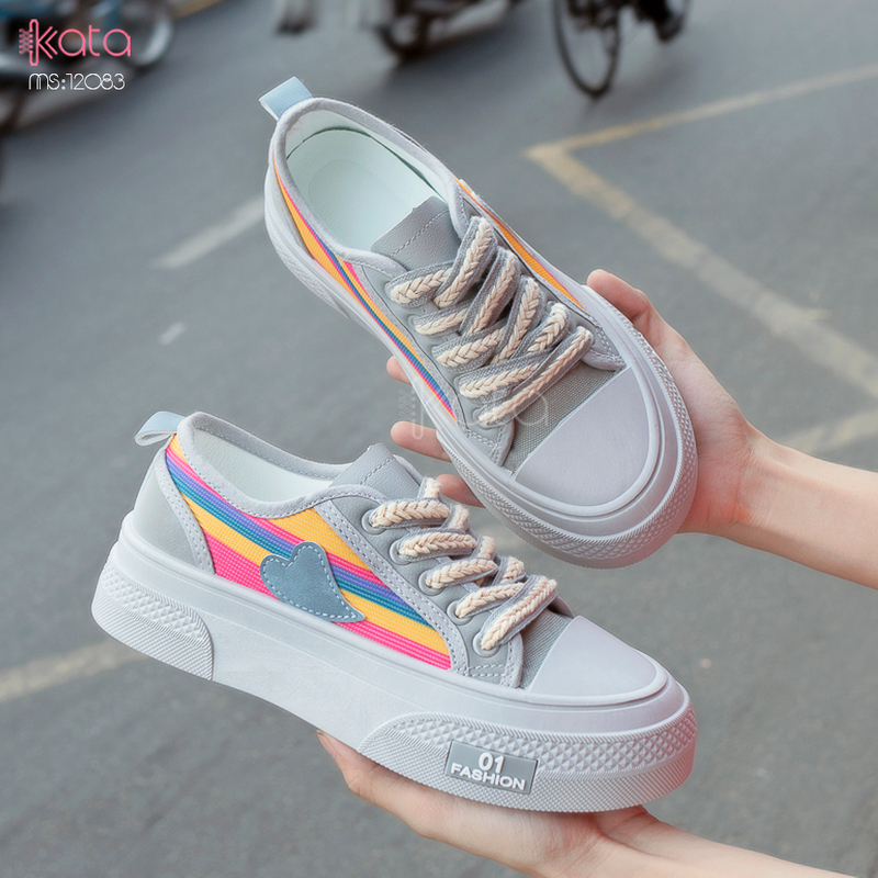 Giày vải nữ thoáng khí mùa hè giày thể thao sinh viên thể dục dạo phố 12084