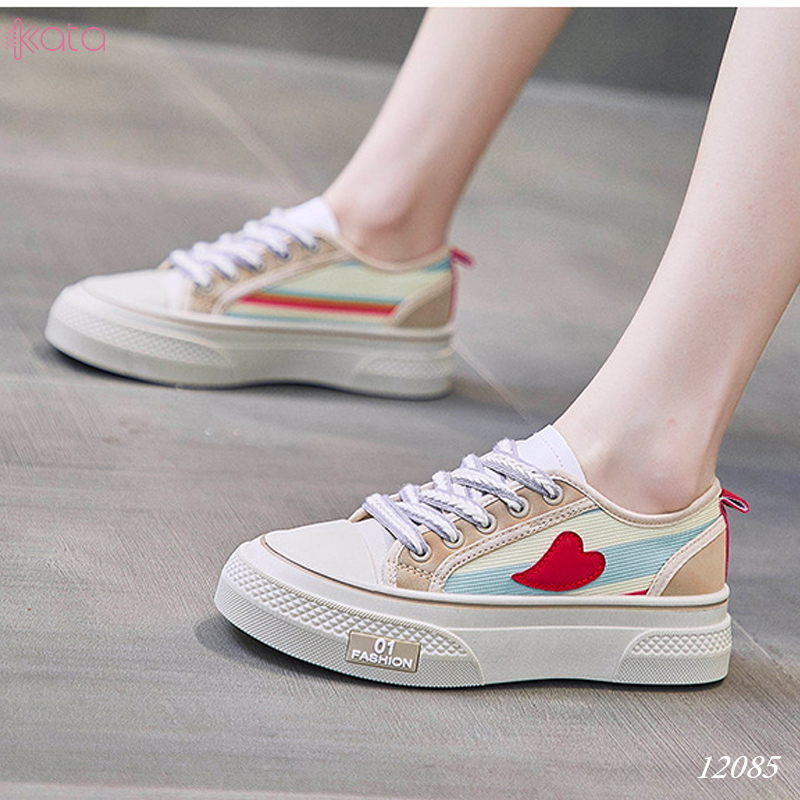 Giày vải nữ thoáng khí mùa hè giày thể thao sinh viên thể dục dạo phố 12084