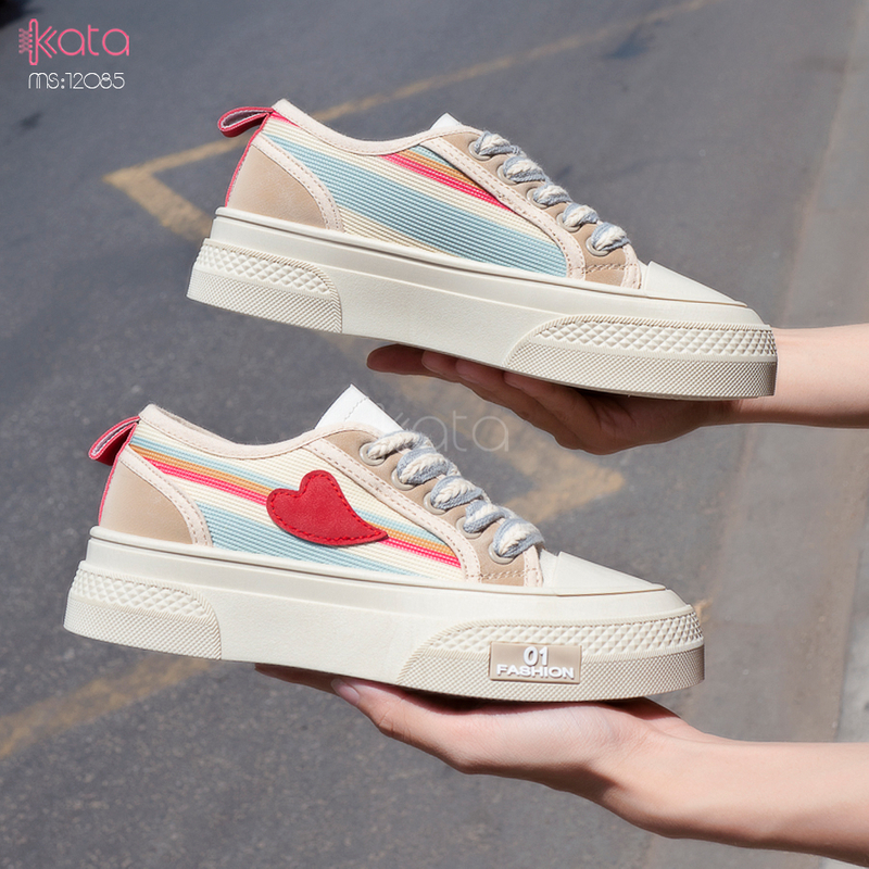 Giày vải nữ thoáng khí mùa hè giày thể thao sinh viên thể dục dạo phố 12084