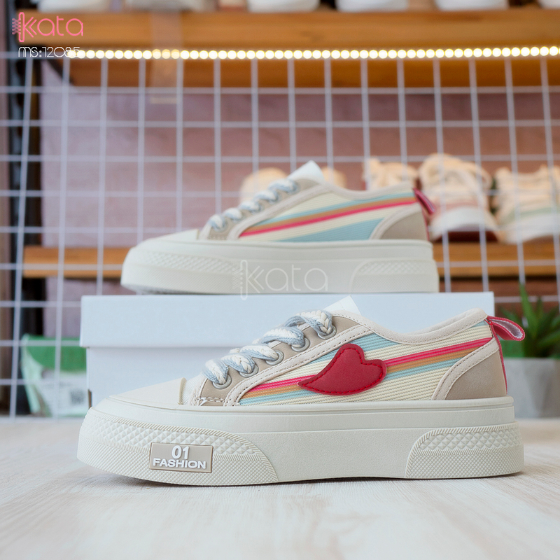 Giày vải nữ thoáng khí mùa hè giày thể thao sinh viên thể dục dạo phố 12084