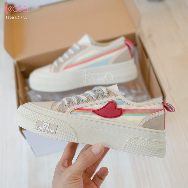 Giày vải nữ thoáng khí mùa hè giày thể thao sinh viên thể dục dạo phố 12084