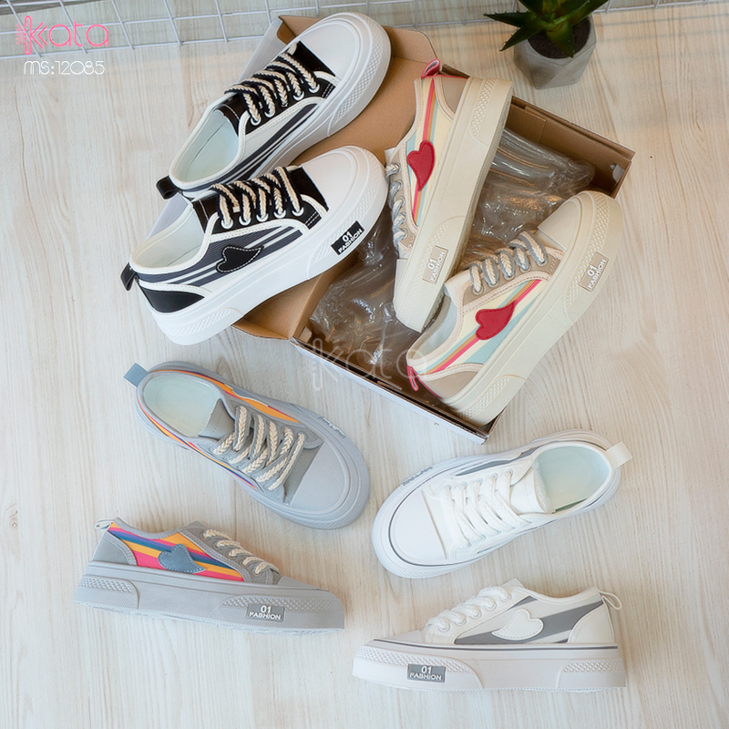 Giày vải nữ thoáng khí mùa hè giày thể thao sinh viên thể dục dạo phố 12084