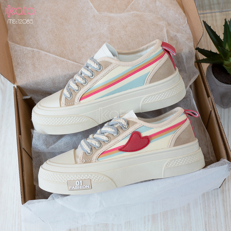 Giày vải nữ thoáng khí mùa hè giày thể thao sinh viên thể dục dạo phố 12084