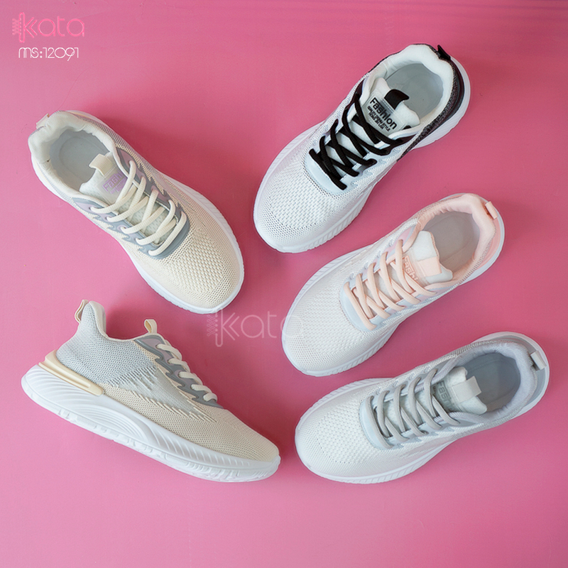 Giày nữ vải dệt thoáng khí mùa hè giày thể thao sinh viên thể dục dạo phố 12093