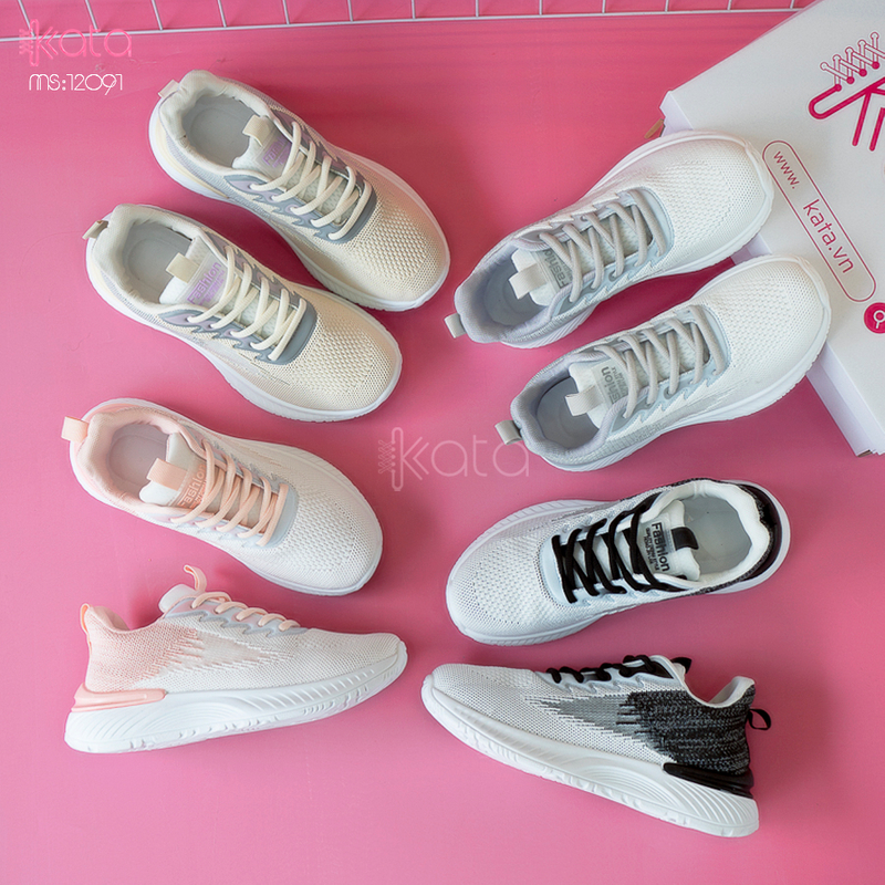 Giày nữ vải dệt thoáng khí mùa hè giày thể thao sinh viên thể dục dạo phố 12093