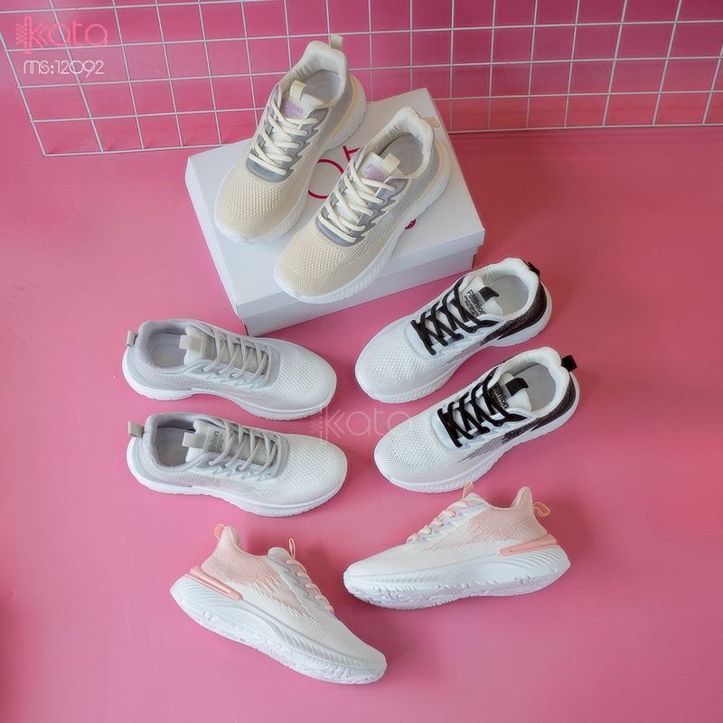 Giày nữ vải dệt thoáng khí mùa hè giày thể thao sinh viên thể dục dạo phố 12093