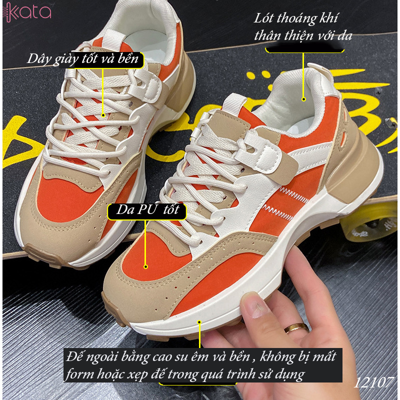 Giày thể thao nữ, giày chạy bộ,dạo phố sinh viên phong cách Hàn Quốc 12107