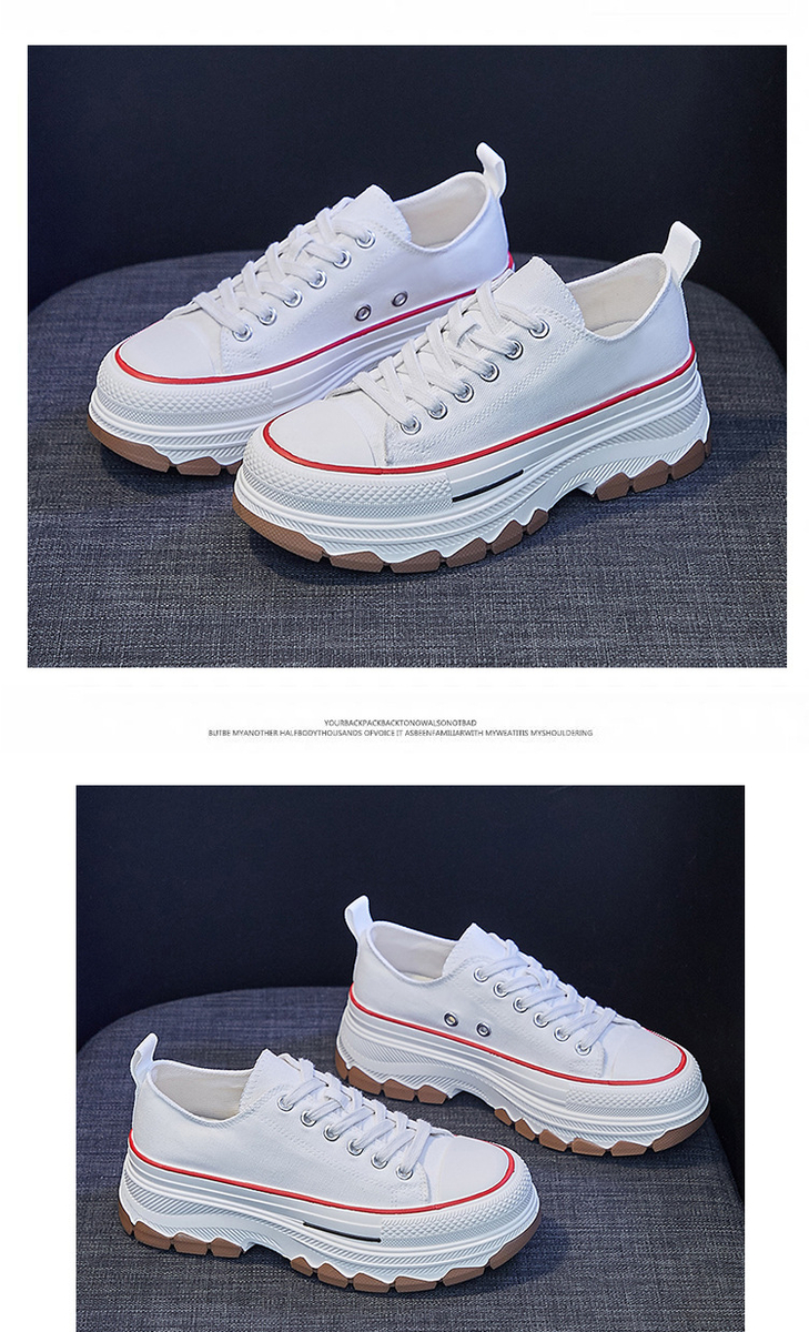 Giày vải khóa dán nữ, giày dạo phố sinh viên phong cách Hàn Quốc 12123