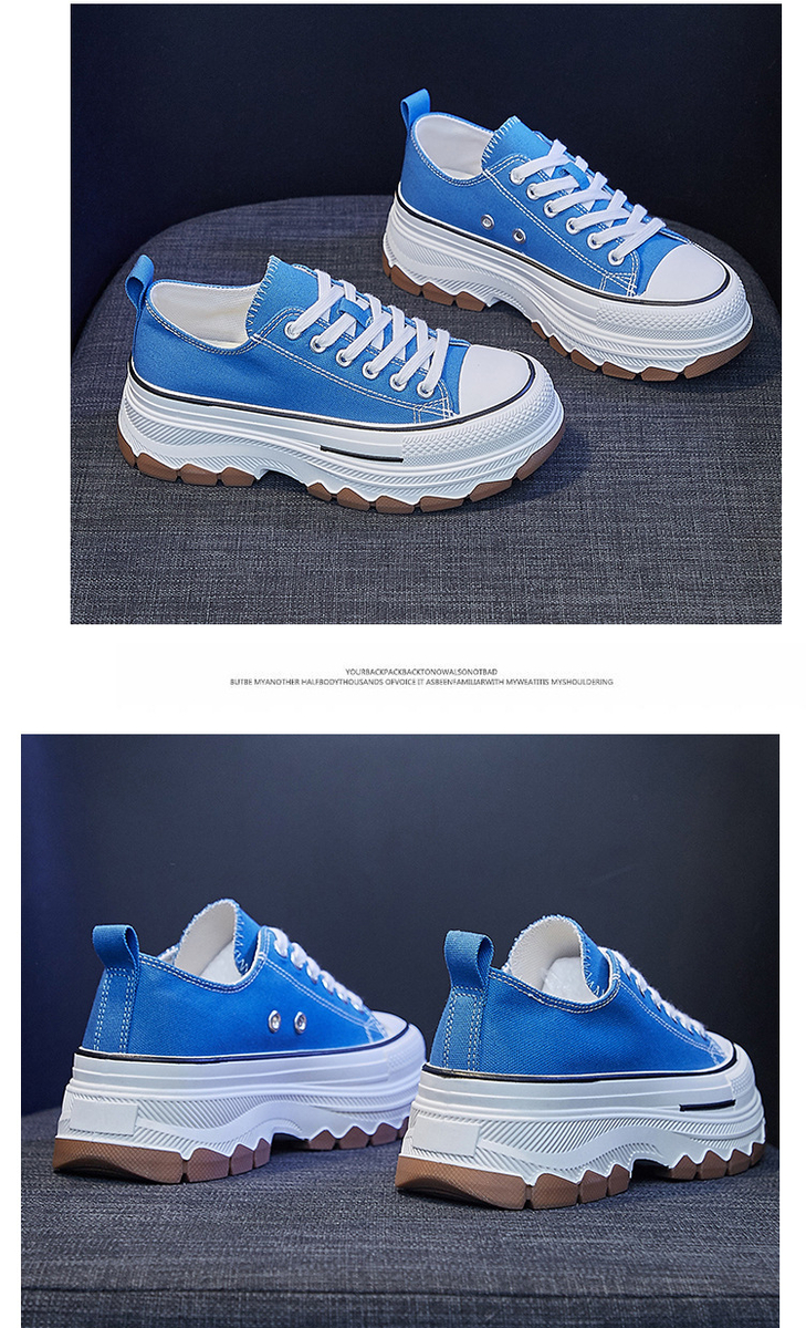 Giày vải khóa dán nữ, giày dạo phố sinh viên phong cách Hàn Quốc 12123