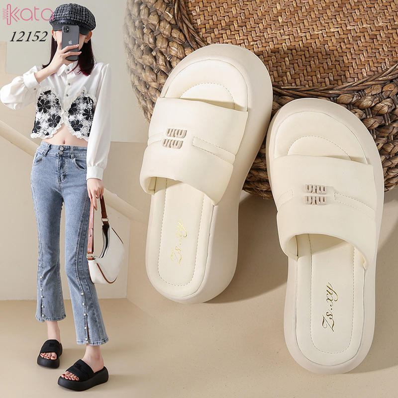 Dép cao đế dày nữ 12152