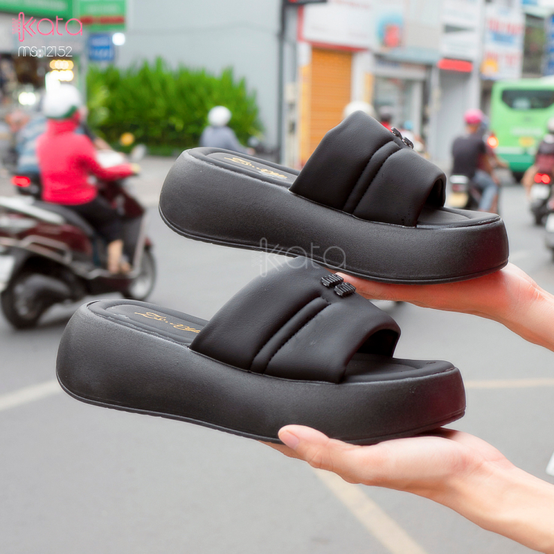 Dép cao đế dày nữ 12152