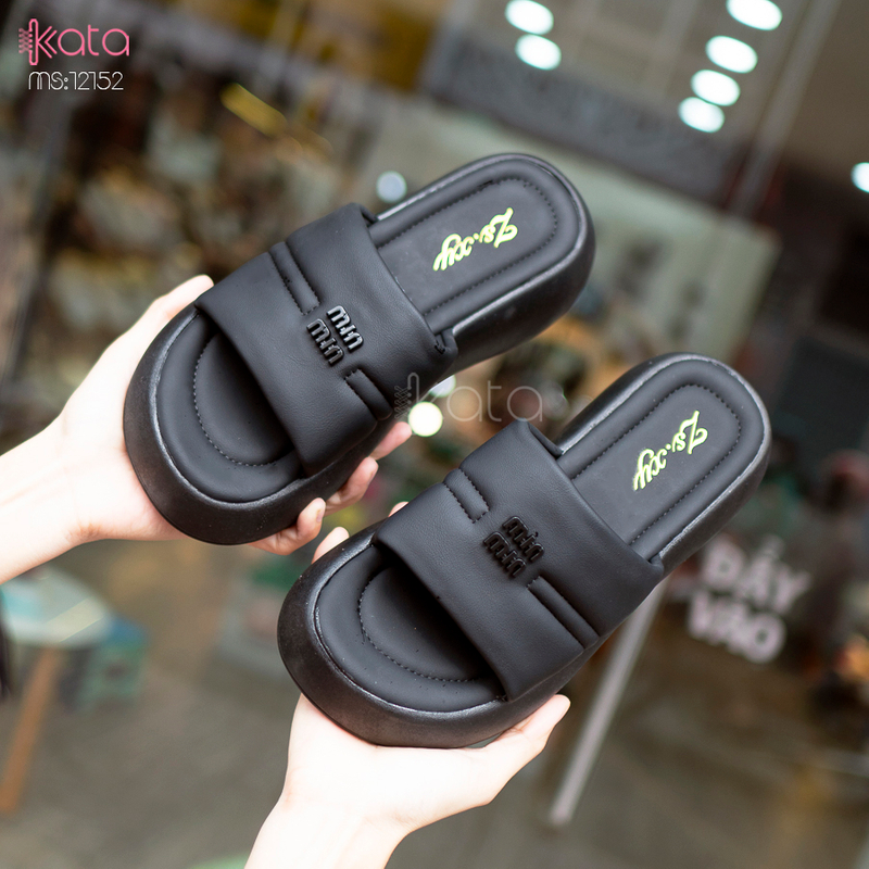 Dép cao đế dày nữ 12152