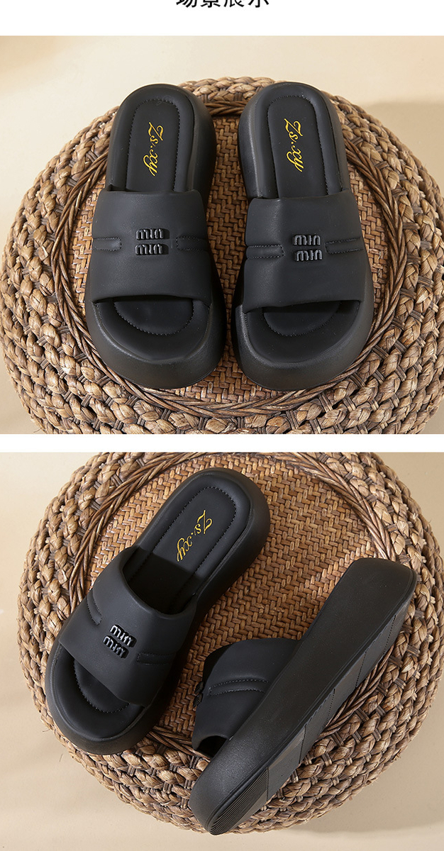 Dép cao đế dày nữ 12152