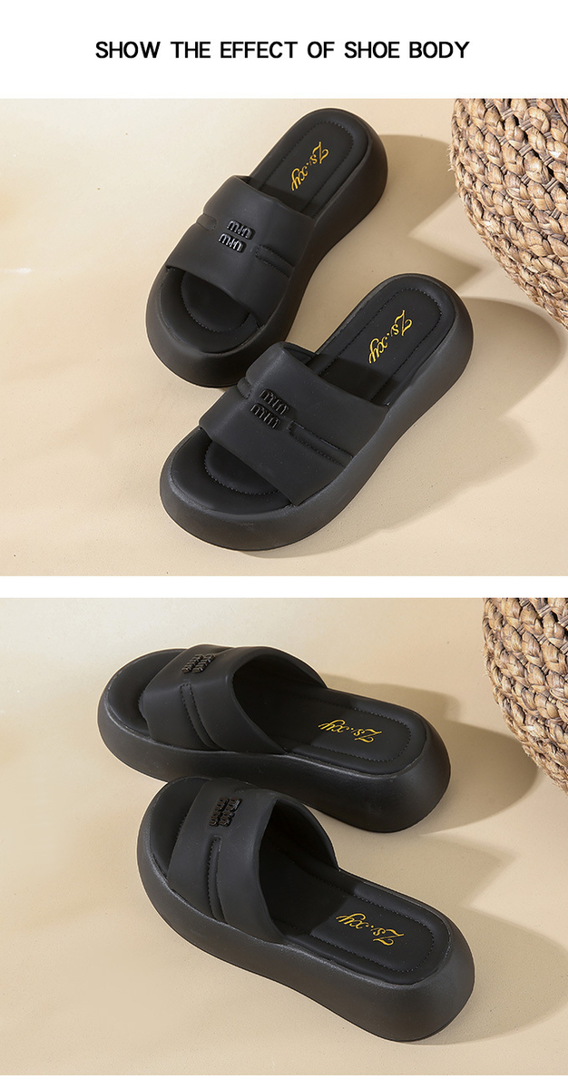 Dép cao đế dày nữ 12152