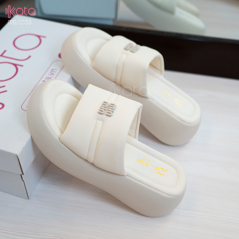 Dép cao đế dày nữ 12152